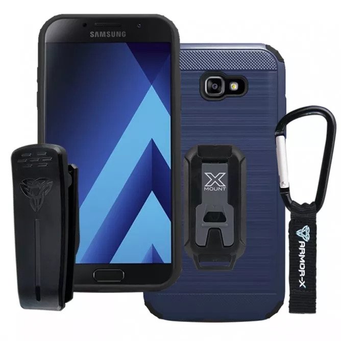 Samsung Galaxy A7 ( 2017 ) A720F | Shockproof Rugged Case + Carabiner | CX-A7_7-NY