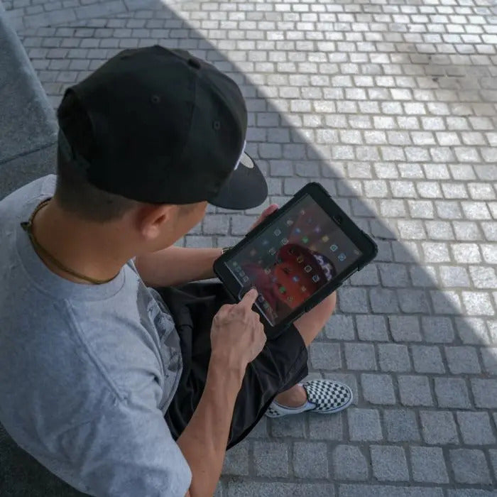 GEN-SS-T500 | SAMSUNG GALAXY TAB A7 10.4 SM-T500/T505/T507 | RAINPROOF MILITARY GRADE RUGGED CASE WITH HAND STRAP AND KICK-STAND