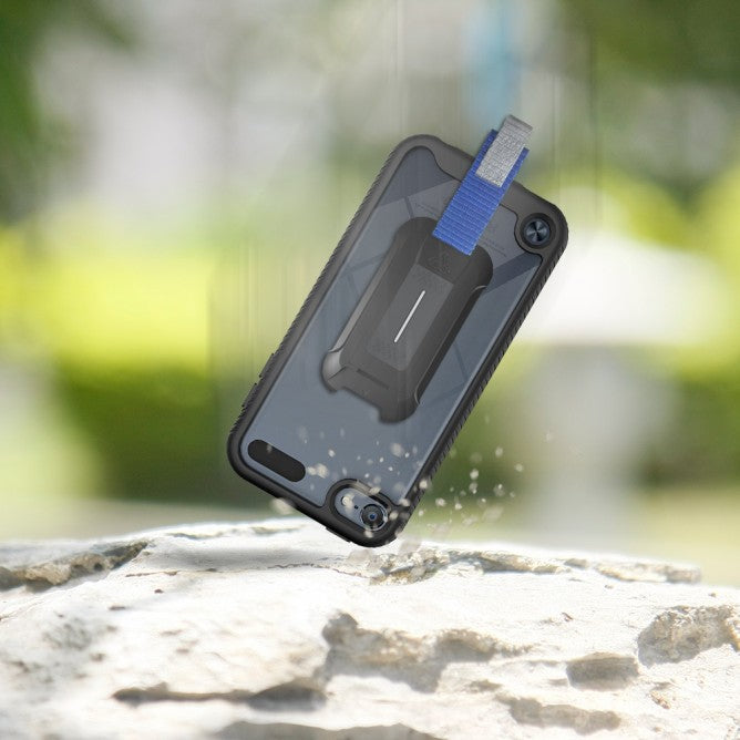 HX-IPTH-BK APPLE IPOD TOUCH 5TH 6TH 7TH GEN. CASE PROTECTION MILITARY GRADE W KEY MOUNT & CARABINER