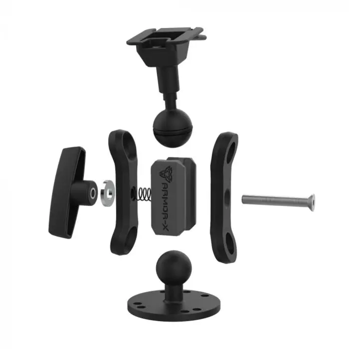 X-P22T | 2.5" ROUND PLATE AMPS MOUNT | ONE-LOCK FOR TABLET