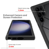Samsung Galaxy S23 Ultra SM-S918 Case | Protection Military Grade w/ KEY Mount & Carabiner - Black | HX-SS23-S23U — view 4