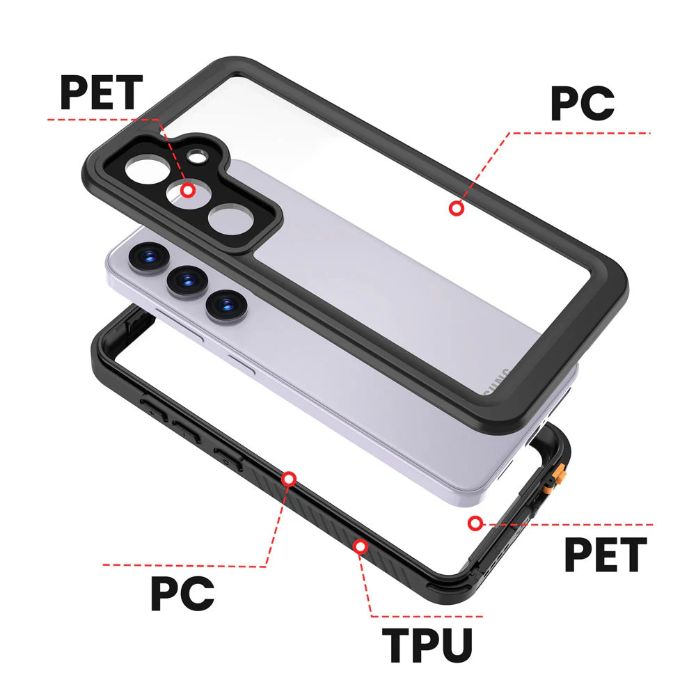 MN-SS24-S24 | Samsung Galaxy S24 SM-S921 Waterproof Case | IP68 Shock & Water Proof Cover