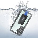 Samsung Galaxy S24 FE SM-S721 Waterproof Case | IP68 shock & water proof Cover w/ X-Mount & Carabiner | MX-SS24-S24FE — view 2