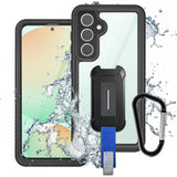 Samsung Galaxy S24 FE SM-S721 Waterproof Case | IP68 shock & water proof Cover w/ X-Mount & Carabiner | MX-SS24-S24FE — view 1