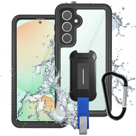Samsung Galaxy S24 FE SM-S721 Waterproof Case | IP68 shock & water proof Cover w/ X-Mount & Carabiner | MX-SS24-S24FE