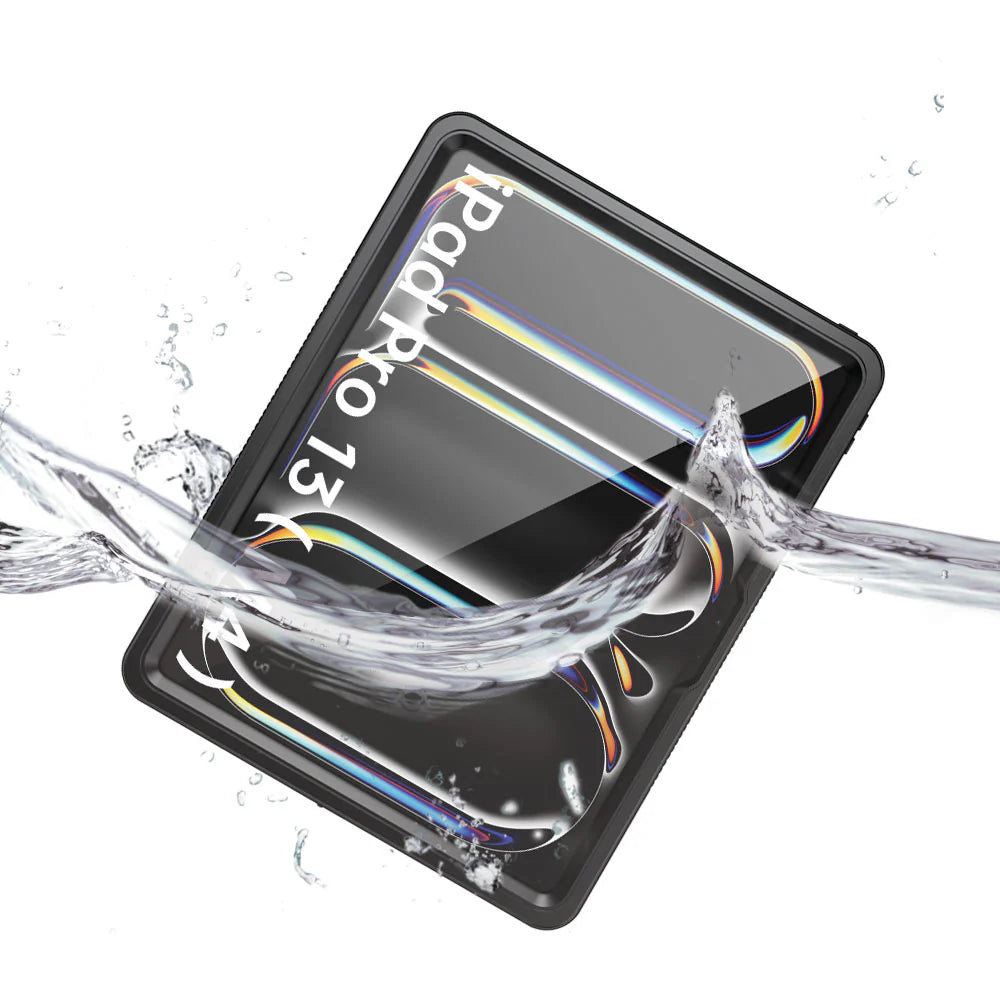 iPad Pro 13 ( M4/M5 ) | IP68 Waterproof, Shock & Dust Proof Case With Handstrap & Kickstand & X-Mount | MXS-iPad-PR10