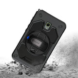 Samsung Galaxy Tab Active 5 SM-X306B / Tab Active3 SM-T570 SM-T575 SM-T577 | Rainproof military grade rugged case with hand strap and kick-stand | RIN-SS-X306 — view 4