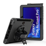 Samsung Galaxy Tab Active5 Pro SM-X350 SM-X356 / Active4 Pro SM-T630 T636 DM-638U / Active Pro SM-T545 T547 | Rainproof military grade rugged case with hand strap and kick-stand | RIN-SS-X350 — view 2