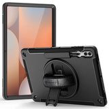 Samsung Galaxy Tab S10 Ultra SM-X920 / X926B | Rainproof military grade rugged case with hand strap and kick-stand | RIN-SS-X910 — view 1