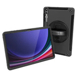 Samsung Galaxy Tab S9 Ultra SM-X910 / X916 | Rainproof military grade rugged case with hand strap and kick-stand | RIN-SS-X910 — view 1