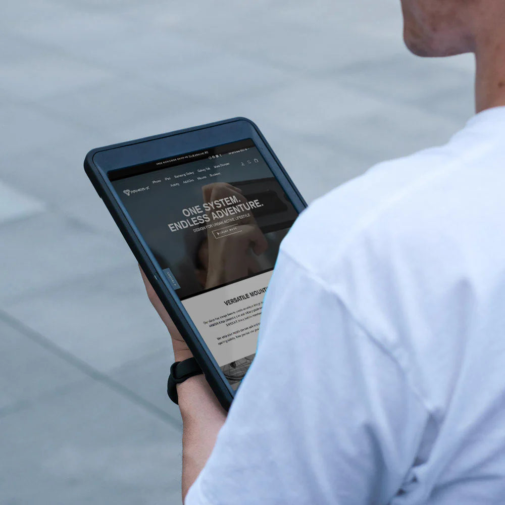 RIN-iPad-A4 | iPad Air 4 2020 / iPad Air 5 2022 | Rainproof military grade rugged case with hand strap & kick-stand & pen holder