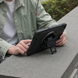 Samsung Galaxy Tab S10 FE+ S10 FE Plus SM-X620 X626 X628 | Rainproof military grade rugged case with hand strap and kick-stand | RIN-SS-X620 — view 7