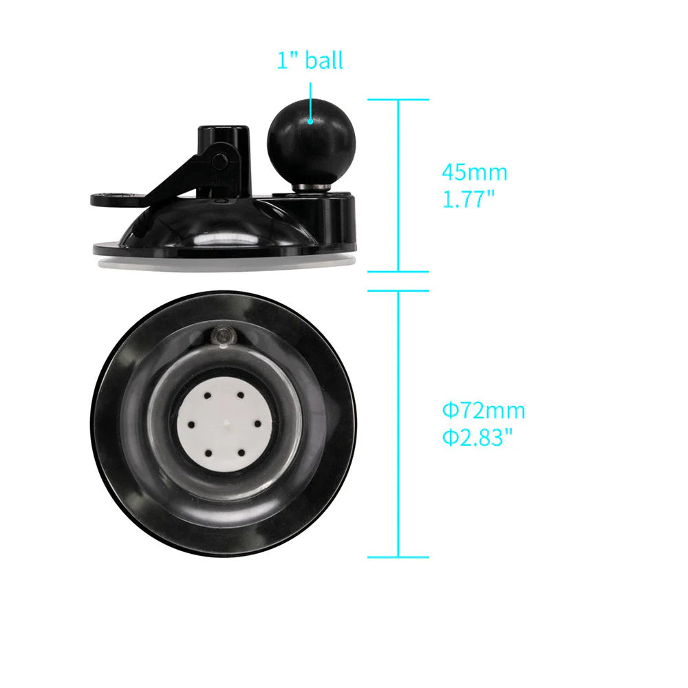 P43UT | Vacuum Suction Cup Universal Mount | Design for iPad, Galaxy Tab & Tablet