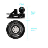 P43UT | Vacuum Suction Cup Universal Mount | Design for iPad, Galaxy Tab & Tablet — view 3