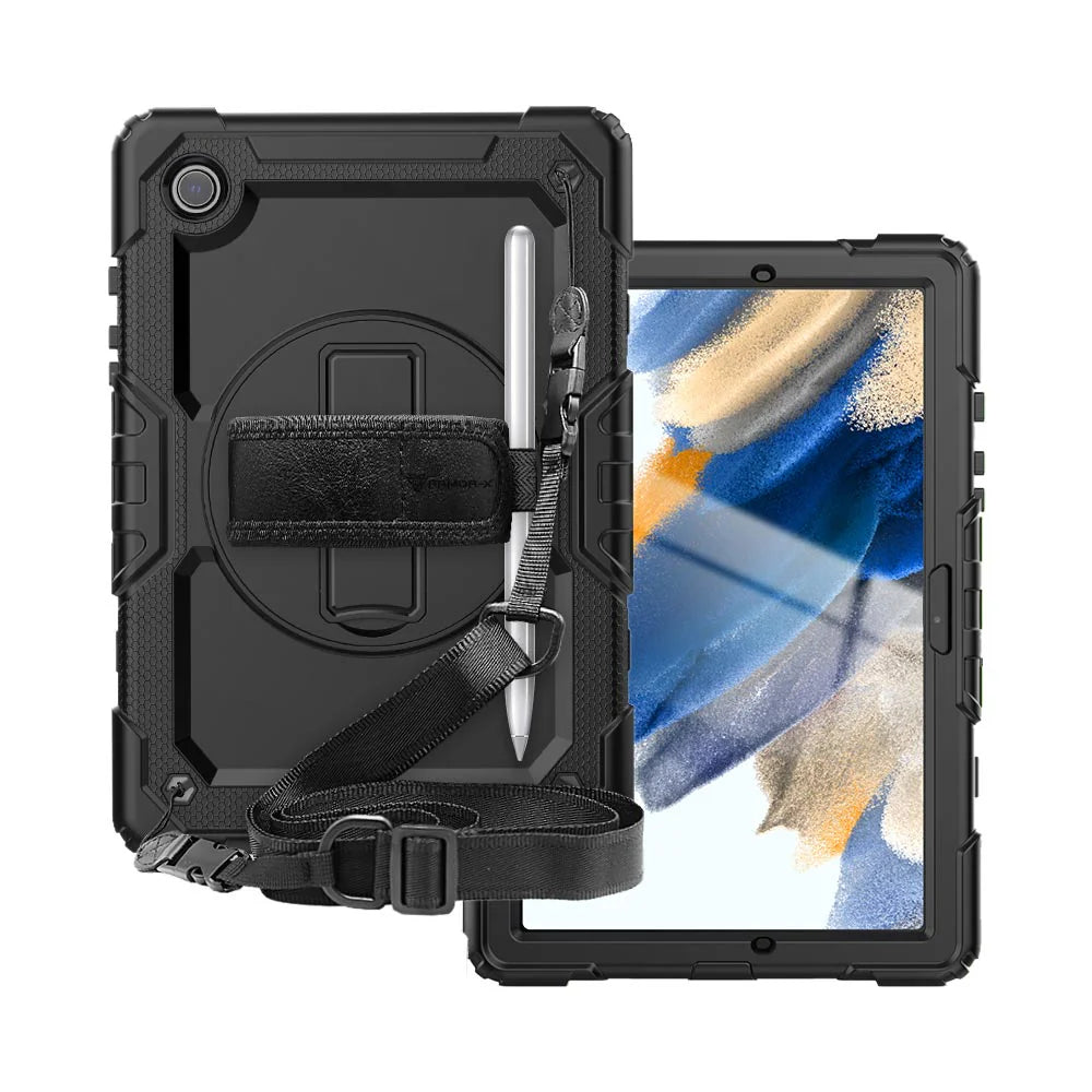 Samsung Galaxy Tab A8 (X200/X205) | Rugged Case with Strap & Kickstand | GEN-SS-X205