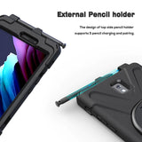 Samsung Galaxy Tab Active 3 T570 T575 T577 | Ultra 3 layers shockproof rugged case with hand strap & kick-stand & pen holder | JLN-SS-T570 — view 6