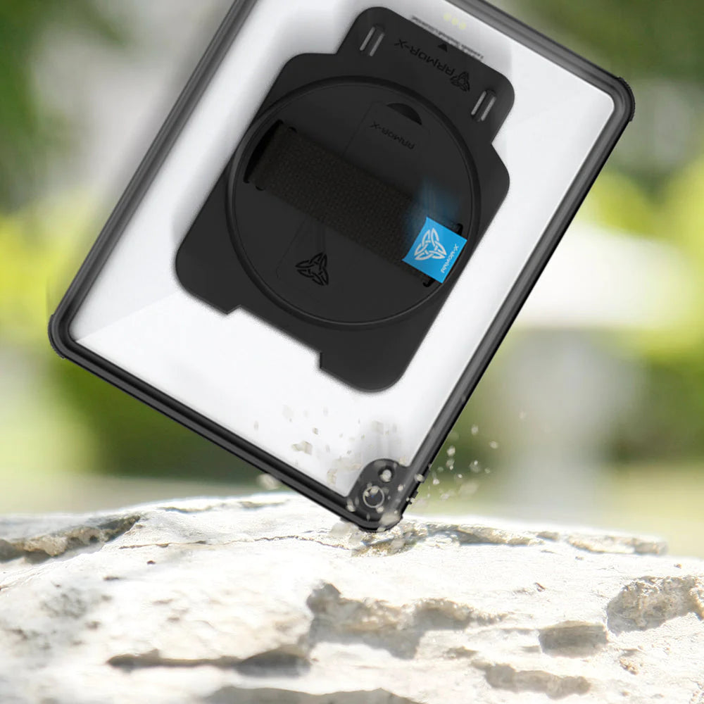 iPad Pro 12.9 ( 3rd Gen. ) 2018 | IP68 Waterproof, Shock & Dust Proof Case With Handstrap & Kickstand | MUN-A11S