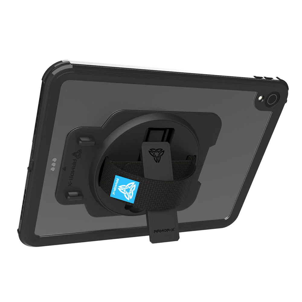 iPad Pro 12.9 ( 3rd Gen. ) 2018 | IP68 Waterproof, Shock & Dust Proof Case With Handstrap & Kickstand | MUN-A11S