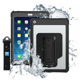iPad 10.2 (7th & 8th & 9th Gen.) 2019 / 2020 / 2021 | IP68 Waterproof Case W/ Keyboard Connector, Pencil Holder, Hand Strap, Kickstand & X-mount | MXK-A10S — view 1