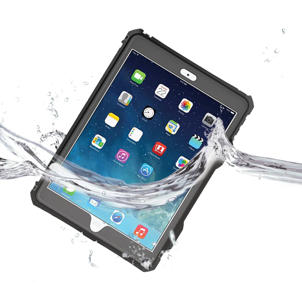 MXK-A10S | iPad 10.2 (7th & 8th & 9th Gen.) 2019 / 2020 / 2021 | IP68 Waterproof Case W/ Keyboard Connector, Pencil Holder, Hand Strap, Kickstand & X-mount