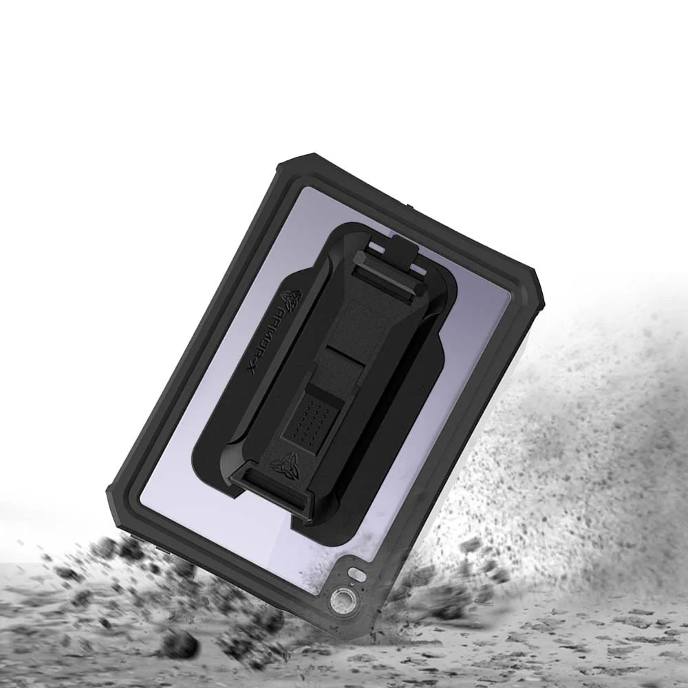 iPad mini 6/7 | IP68 Waterproof, Shock & Dust Proof Case W/ Hand Strap, Kickstand & X-mount Supports Apple Pencil 2 Wireless Charging | MXS-IPAD-M6
