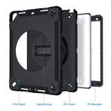iPad 10.2 (7TH & 8TH GEN.) 2019 / 2020 | Rainproof military grade rugged case with hand strap and kick-stand | RIN-iPad-N3S — view 6