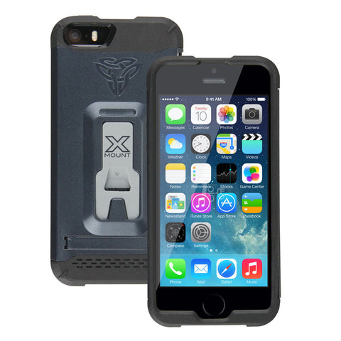 CX-Mi5 Rugged case for iPhone 5/5S integrated X-mount system.