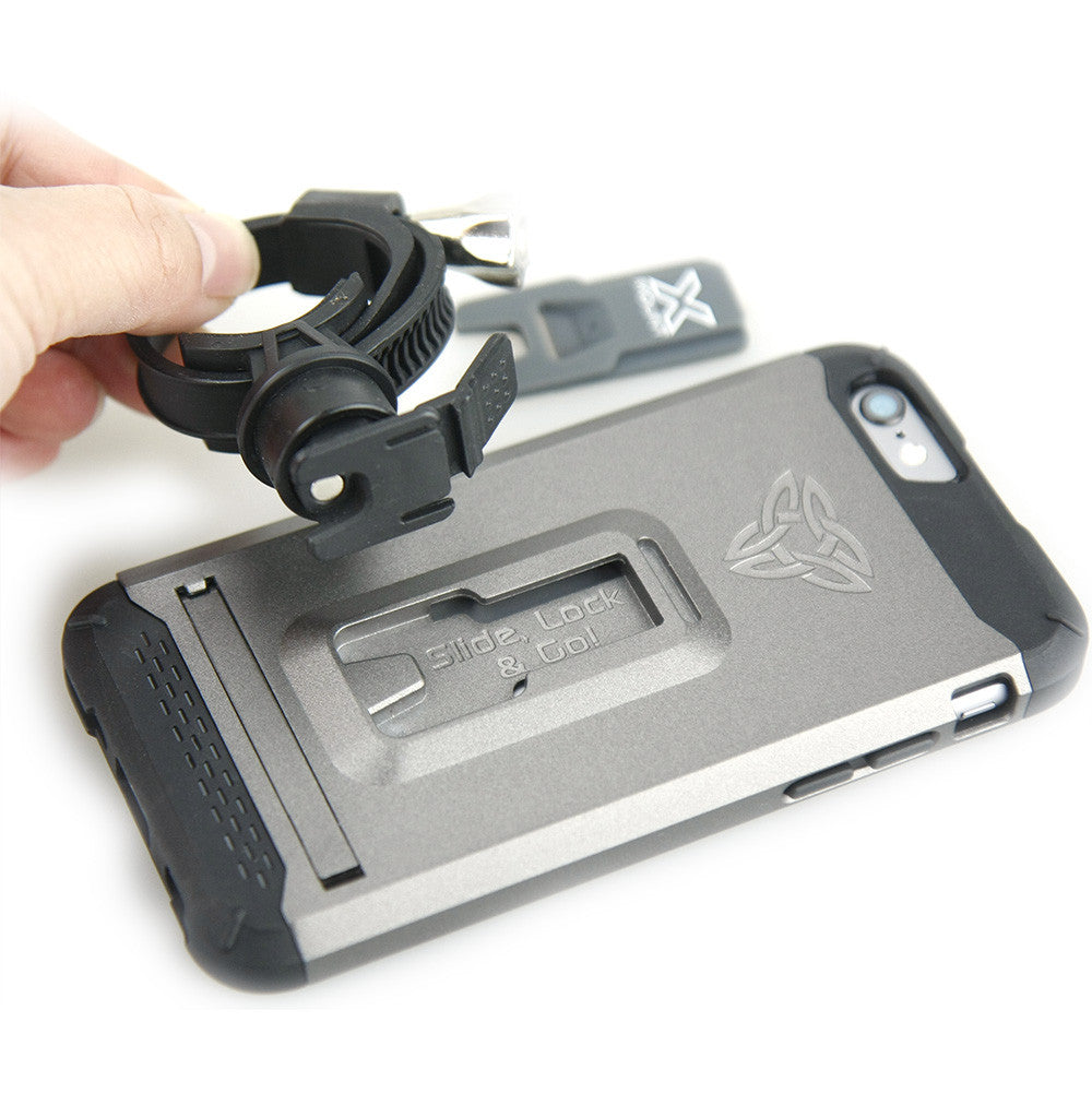 CX-Mi5 Rugged case for iPhone 5/5S integrated X-mount system.