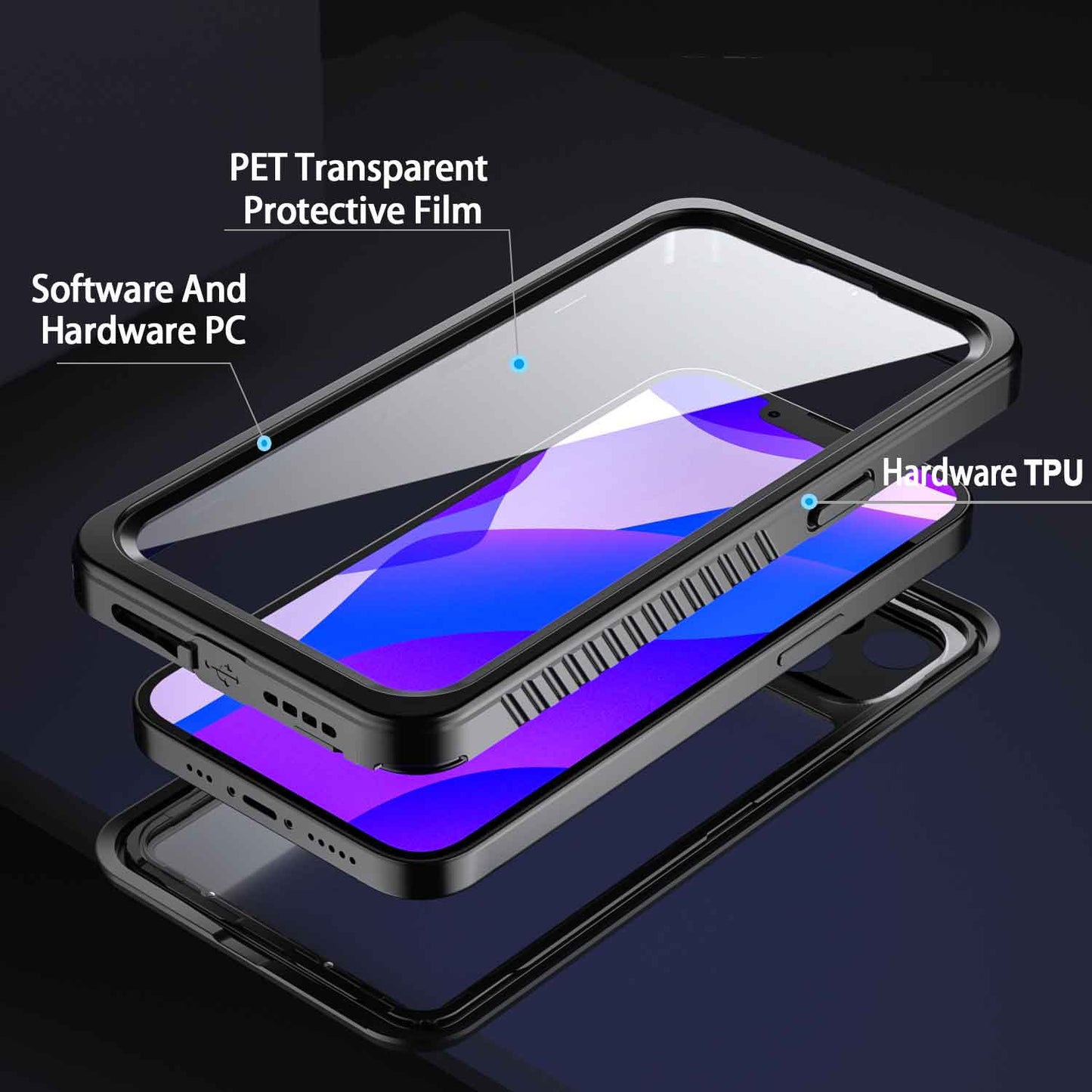 MN-IPH-13 | iPhone 13 | Waterproof Case IP68 Shock & Water Proof Cover