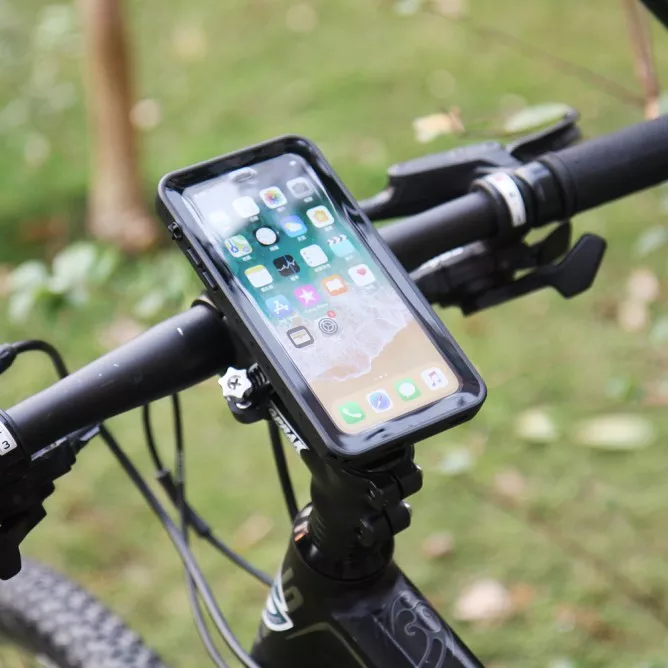 iPhone X iPhone Xs Waterproof Case | IP68 Shock & Water Proof Cover W/ X-Mount & Carabiner | MX-IPHX-BK