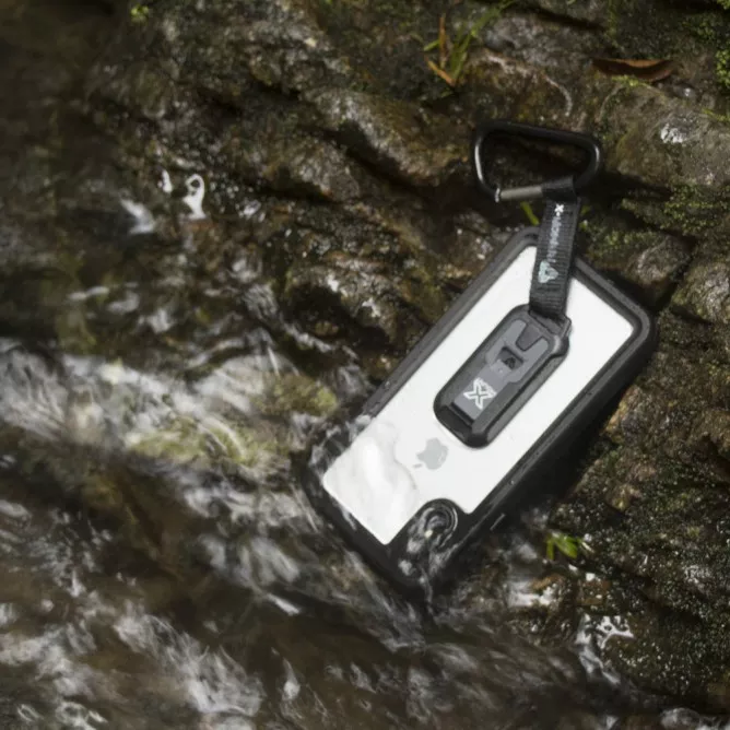 MX-IPHX-BK | IPHONE X IPHONE XS WATERPROOF CASE | IP68 SHOCK & WATER PROOF COVER W/ X-MOUNT & CARABINER