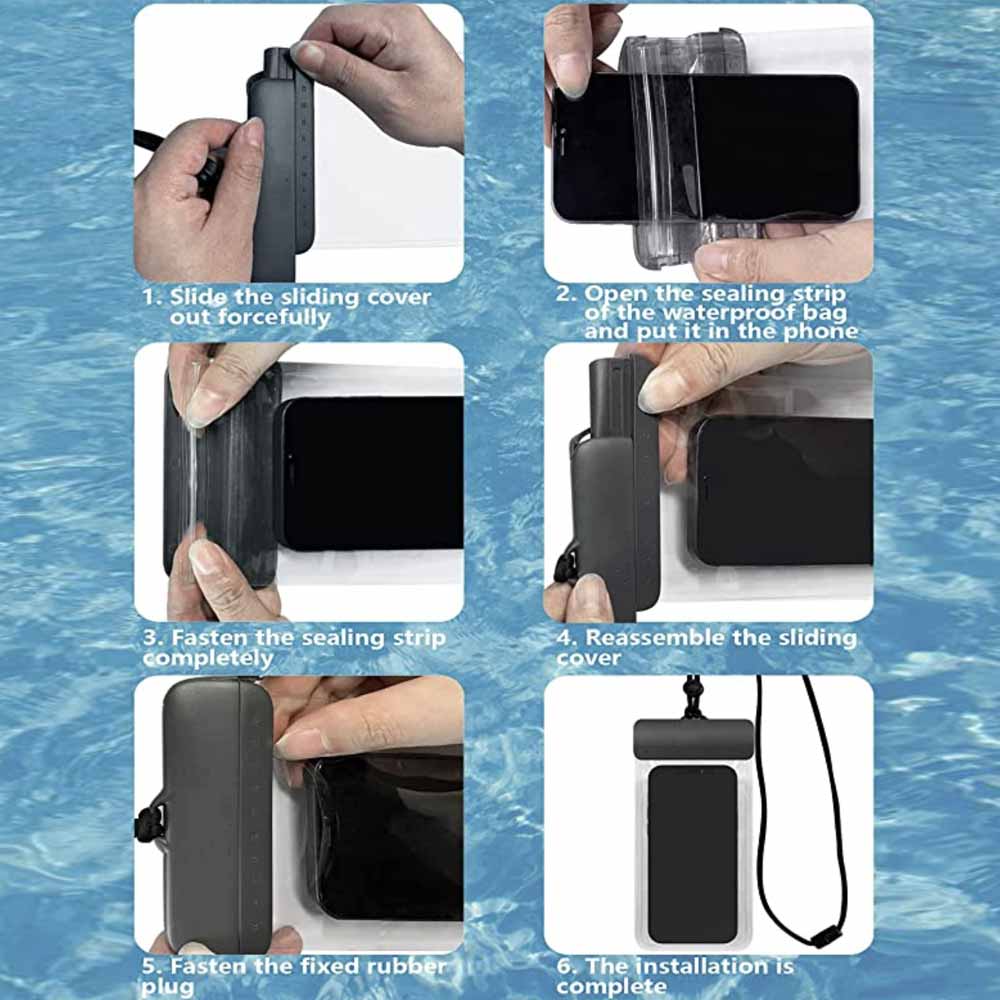 Universal Waterproof Phone Case | IPX8 Rated for Swimming, Boating & Snorkeling | AG-W11