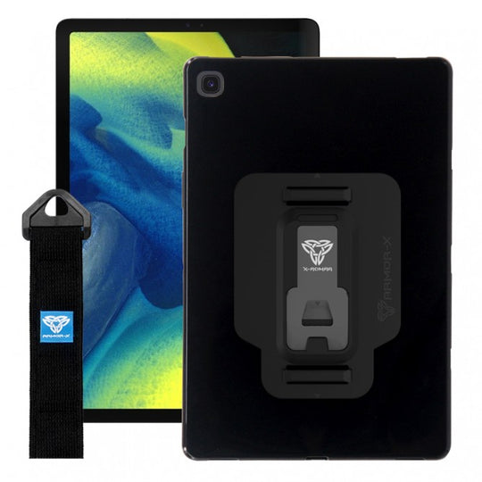 Samsung Galaxy Tab S5E T720 T725 T727 | Shockproof Case W/ Kickstand & Hand Strap & X-Mount | PXS-SS41