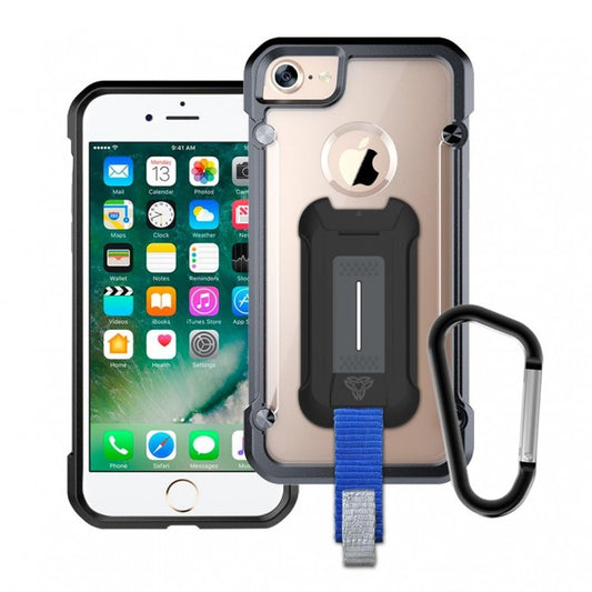 BT-I7-BK | IPHONE 7 CASE | SHOCKPROOF RUGGED CASE W/ KEY MOUNT & CARABINER -BLACK