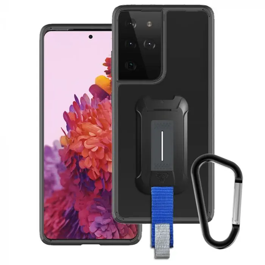 BX3-SS21-S21U | SAMSUNG GALAXY S21 ULTRA 5G CASE | MOUNTABLE SHOCKPROOF RUGGED CASE FOR OUTDOORS W/ CARABINER