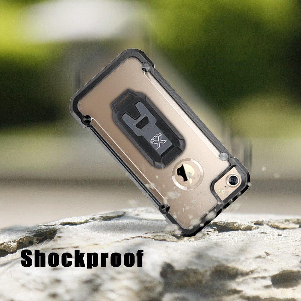 iPhone 7 Shockproof Rugged Case + Belt Clip & Carabiner | CX-i7BT-BK