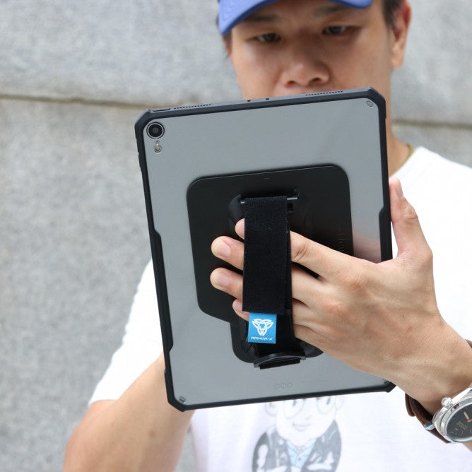 iPad Pro 11 ( 1st / 2nd / 3rd / 4th Gen. ) 2018 / 2020 / 2021 / 2022 | Ultra slim 4 corner Anti-impact tablet case with hand strap kick-stand & X-Mount. Supports Apple Pencil 2 Wireless Charging | DXS-IPAD-PR6