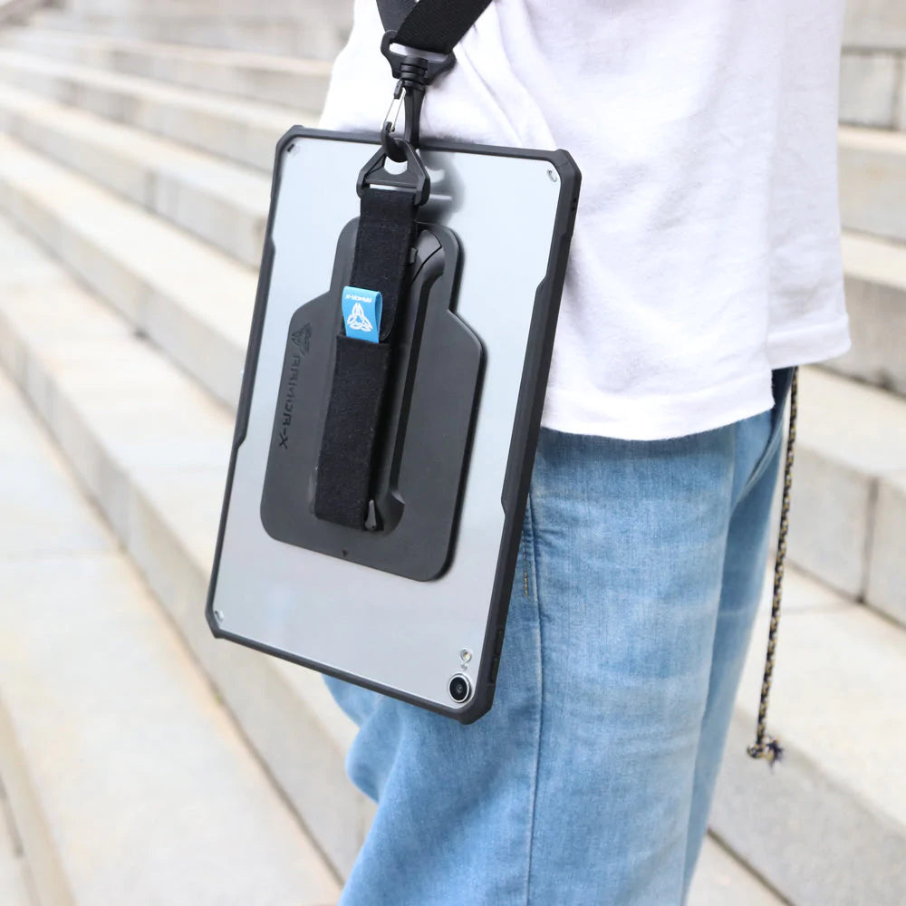 iPad 10.9 (10th Gen.) | Ultra slim 4 corner Anti-impact tablet case with hand strap kick-stand & X-Mount | DXS-iPad-N5