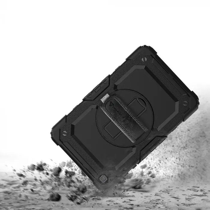 Samsung Galaxy Tab A 8.0 (2019) T290 T295 | Rainproof Military Grade Rugged Case With Hand Strap And Kick-Stand | GEN-SS-T290