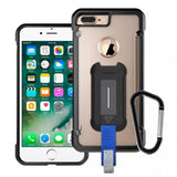 iPhone 7/8 Plus Shockproof Case with Key Mount & Carabiner | BT-i8P-BK-HK — view 1