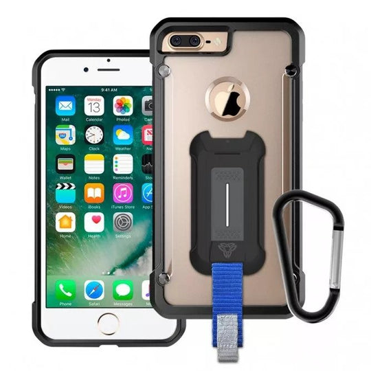 iPhone 7/8 Plus Shockproof Case with Key Mount & Carabiner | BT-i8P-BK-HK
