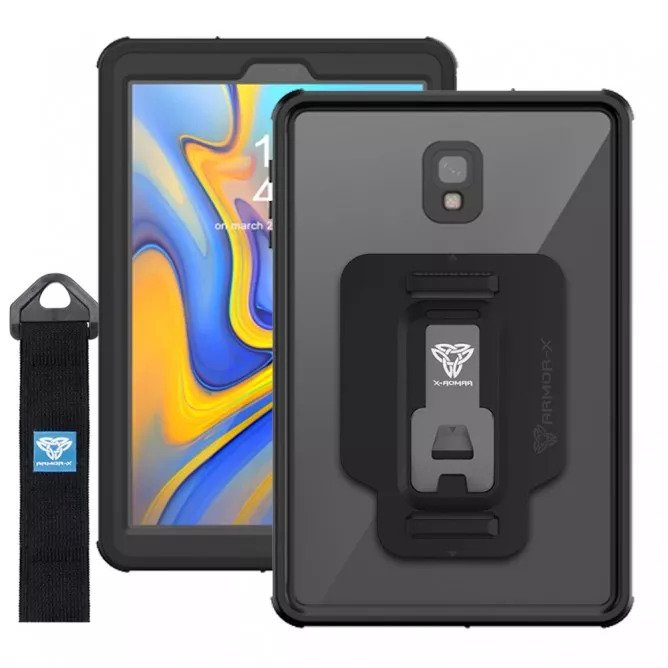 Samsung Galaxy Tab A 10.5 2018 T590 T595 | IP68 Waterproof Case With Handstrap & Kickstand & X-Mount | MXS-T590