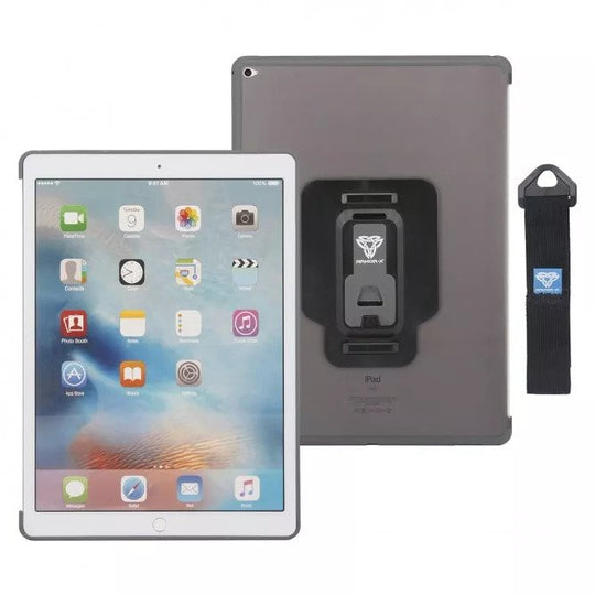 iPad Pro 12.9'' (2nd Gen 2017) | Dual Protection Case Cover With Handstrap | Design For Smart Keyboard | CX-A34S-B