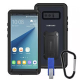 Samsung Galaxy Note 8 Waterproof Case | IP68 Shock & Water Proof Cover W/ X-Mount & Carabiner | MX-N8-BK — view 1