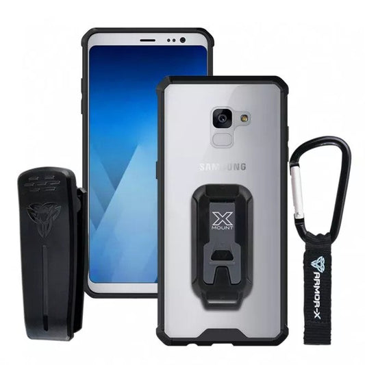 BX3-A8_8 | SAMSUNG GALAXY A8 ( 2018 ) A530F | SHOCKPROOF RUGGED CASE + CARABINER