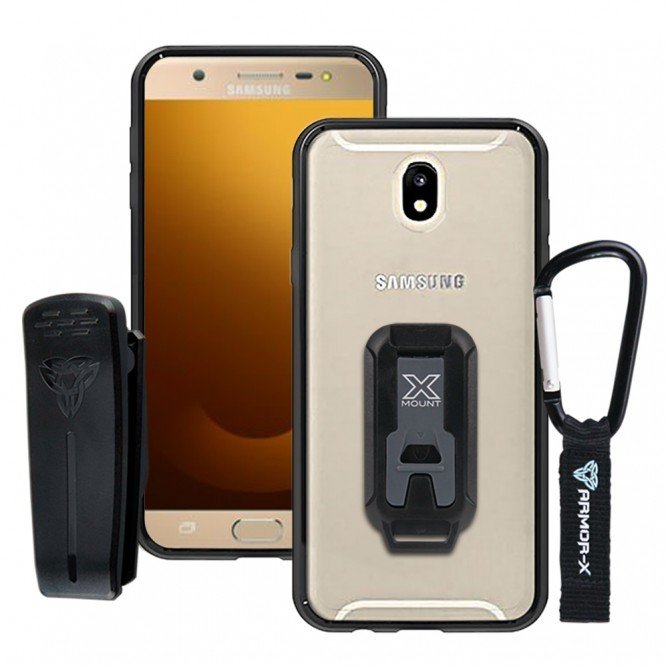 Galaxy J7 Pro / J7 2017 Eu / J730 | Shockproof Rugged Case + Carabiner | BX3-J7_7E
