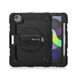 iPad Air 4 2020 / iPad Air 5 2022 / iPad Air 6 10.9 2024 | Rainproof military grade rugged case with hand strap and kick-stand | GEN-iPad-A4 — view 1