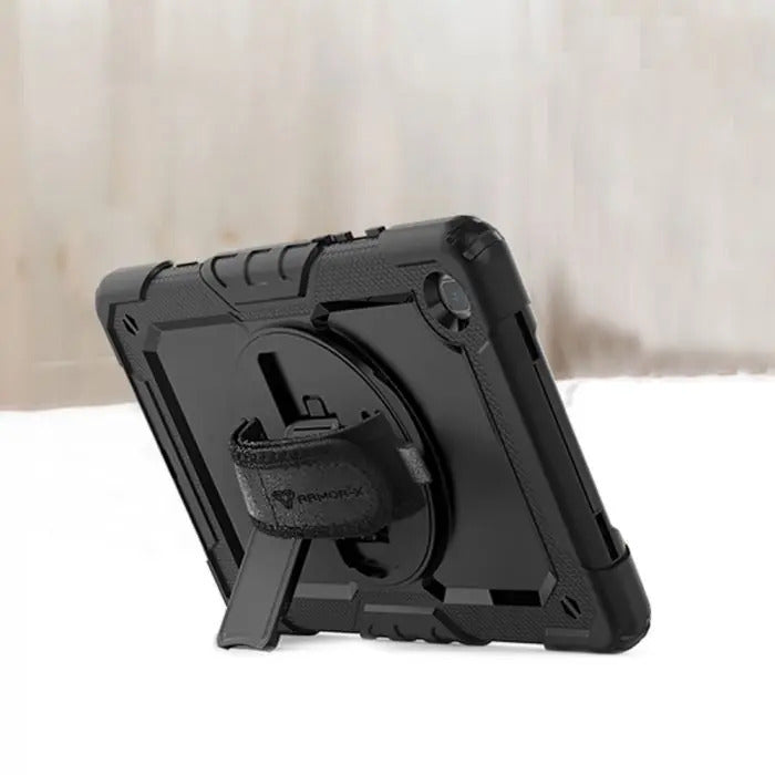 Samsung Galaxy Tab A7 10.4 SM-T500/T505/T507 | Rainproof Military Grade Rugged Case With Hand Strap And Kick-Stand | GEN-SS-T500