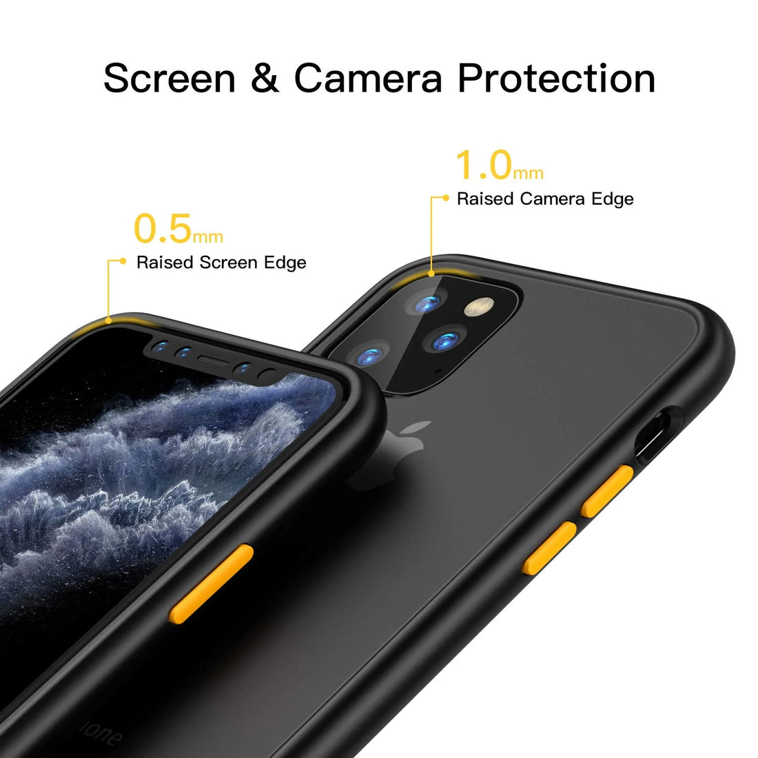 iPhone 11 Case 6.1 | Ultra Slim Hyper Shockproof Case w/ X-Mount & Carabiner -Black | GX-IPH-11-BK