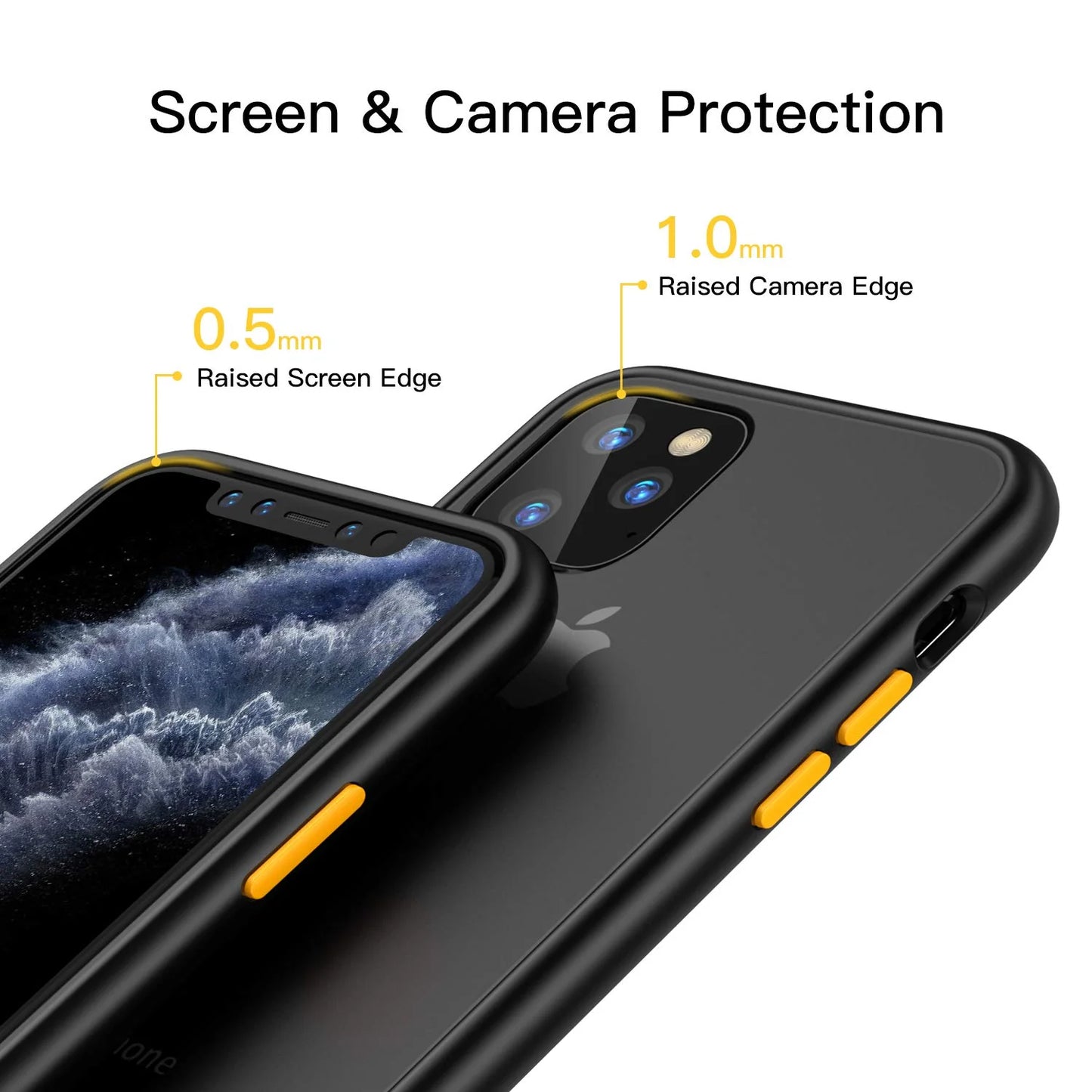 GX-IPH-11-BK | iPhone 11 Case 6.1 | Ultra Slim Hyper Shockproof Case w/ X-Mount & Carabiner -Black